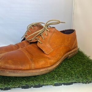 Ben Sherman Tan Leather Oxfords Timeless Style